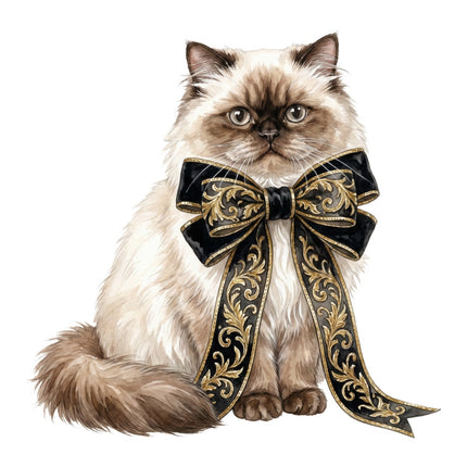 persian cat fabric panel