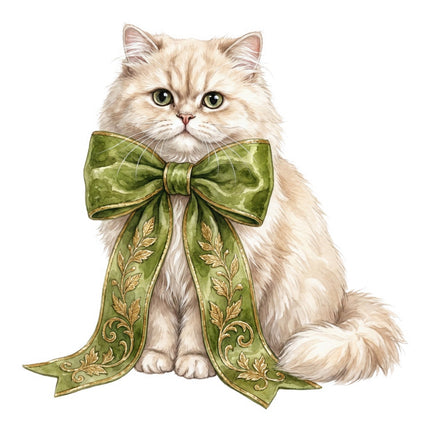 fluffy cat fabric panel