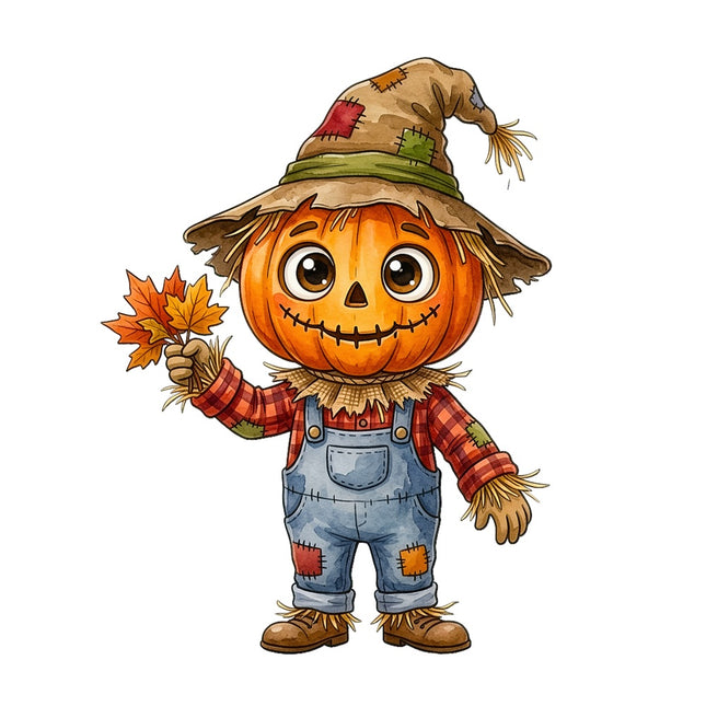 scarecrow pumpkin fabric panel