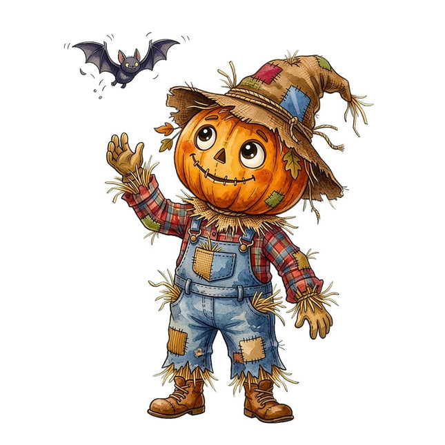 scarecrow fabric panel square