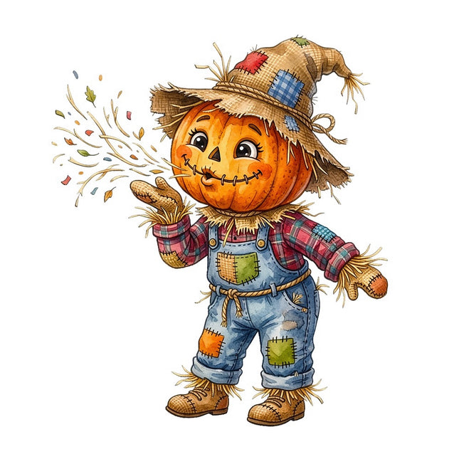 scarecrow fabric panel square