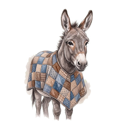 donkey fabric panel square