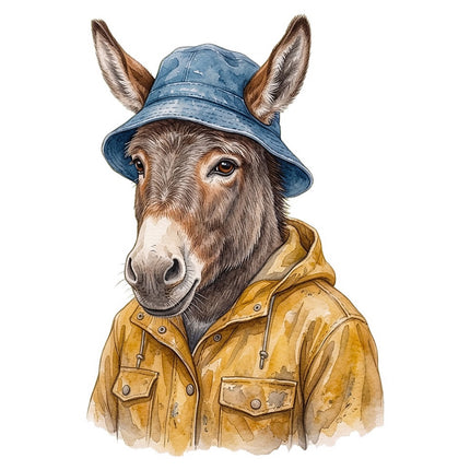 donkey quilt square