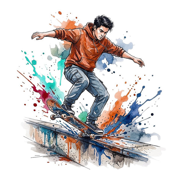 skateboarding fabric panel