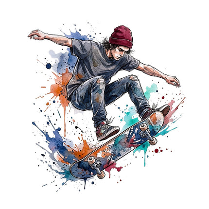 skateboarding fabric panel