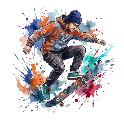 skateboarding fabric panel