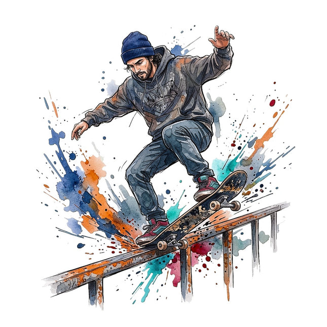 skateboarding fabric panel