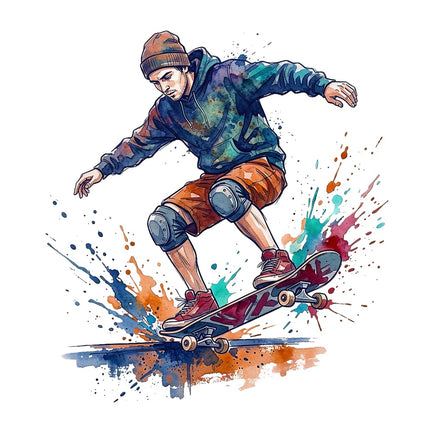 skateboarding fabric panel