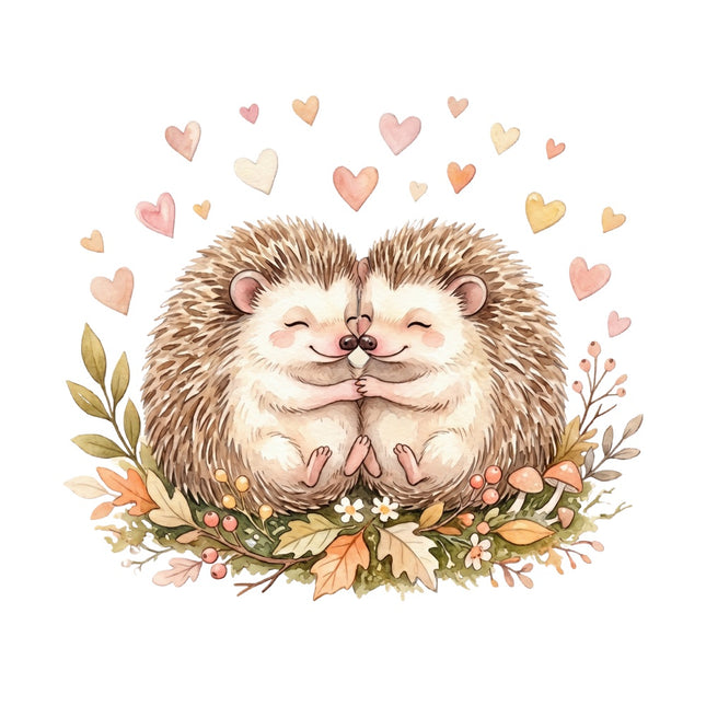 hedgehogs fabric panel