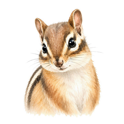 chipmunk fabric panel square