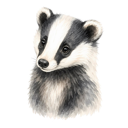 cute badger quilt block