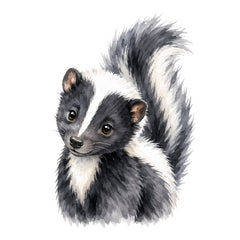 cute skunk quilt block