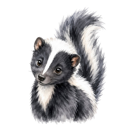 cute skunk quilt block