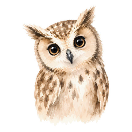 owl fabric panel square