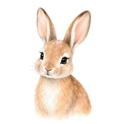 rabbit fabric panel square