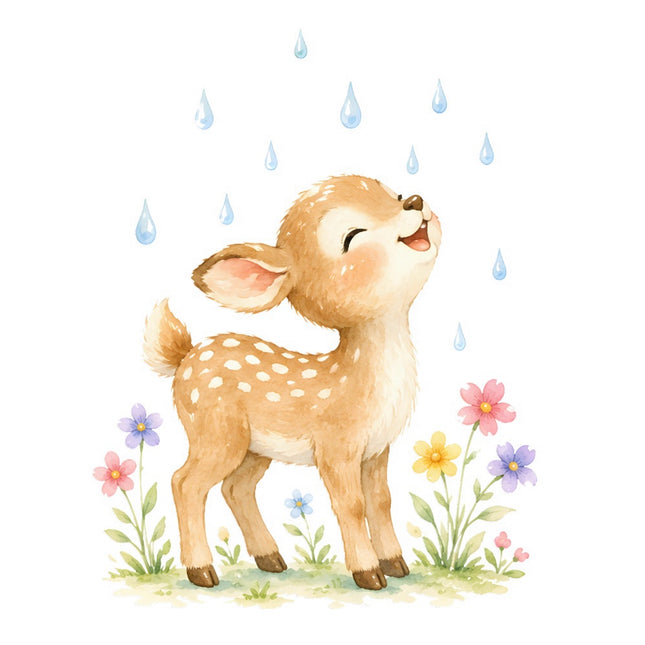deer fabric panel square
