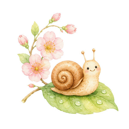 snail fabric panel square