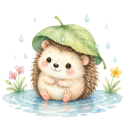 hedgehog fabric panel