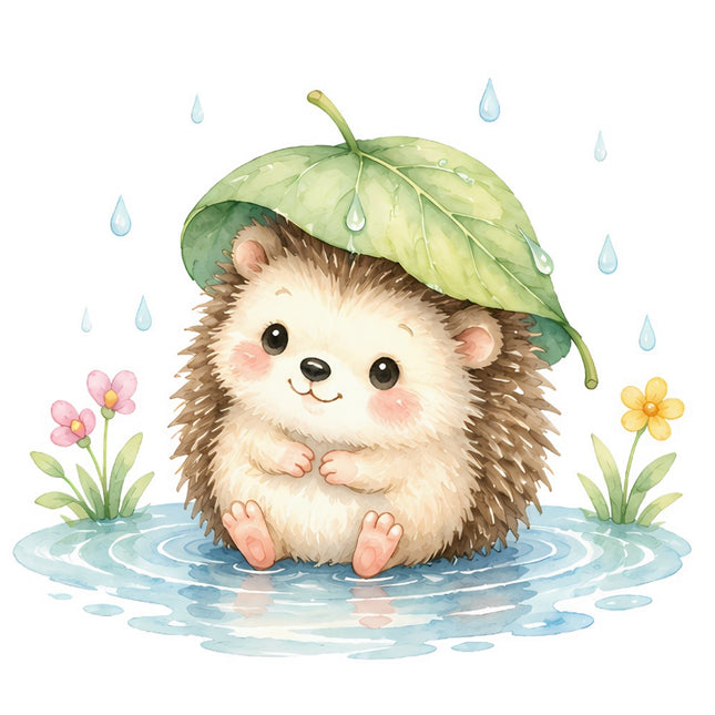 hedgehog fabric panel