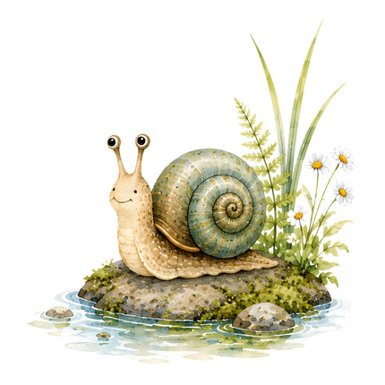 snail fabric panel