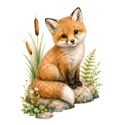 fox fabric panel
