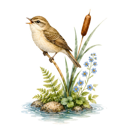 sparrow fabric panel