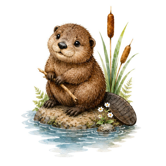 beaver fabric panel square