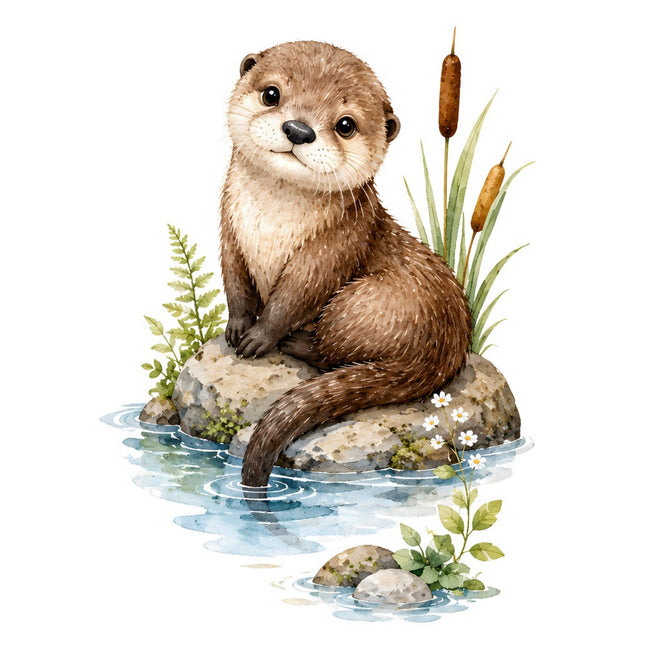 otter fabric panel square