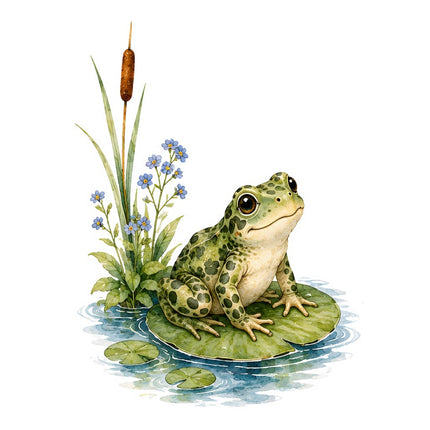 frog fabric panel square
