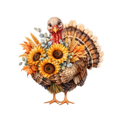 thanksgiving turkey fabric panel