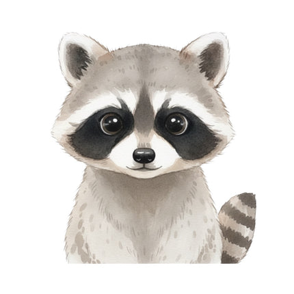 raccoon fabric panel