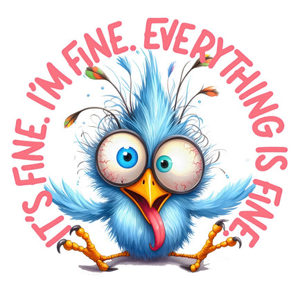 I'm fine bird fabric panel