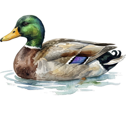 Duck 100% Cotton Fabric Panel Block Quilt Square FLIP-ART4006