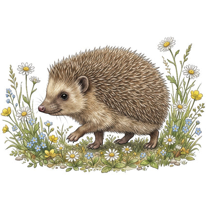 hedgehog fabric panel