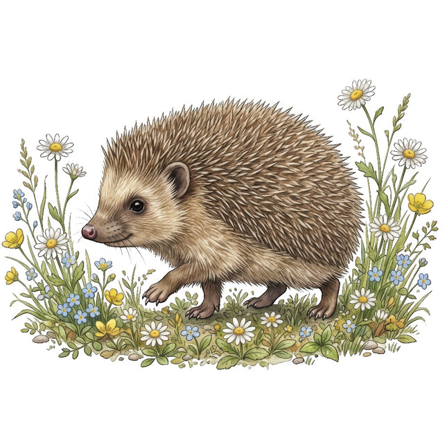 hedgehog fabric panel