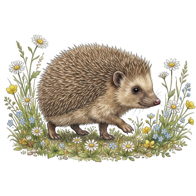 hedgehog fabric panel