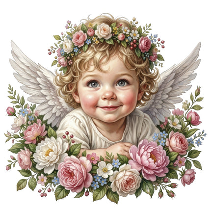 angel child quilt square