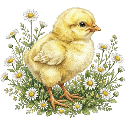 Yellow Chick 100% Cotton Fabric Panel Block Quilt Square ART4015