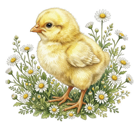 Yellow Chick 100% Cotton Fabric Panel Block Quilt Square FLIP-ART4015