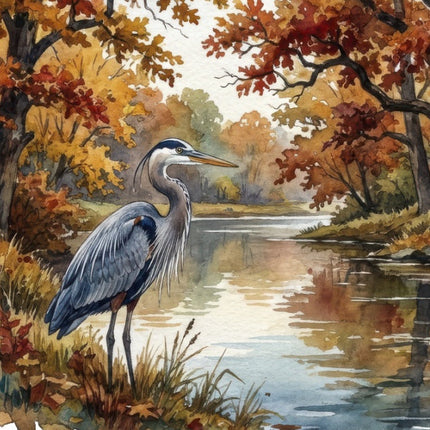 Blue Heron 100% Cotton Fabric Panel Block Quilt Square FLIP-ART4027