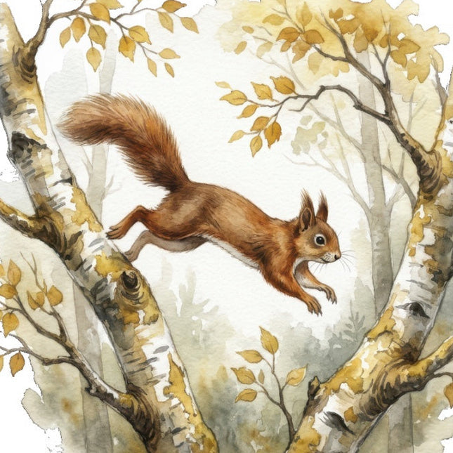 squirrel fabric panel 