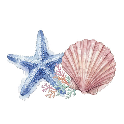 starfish fabric panel
