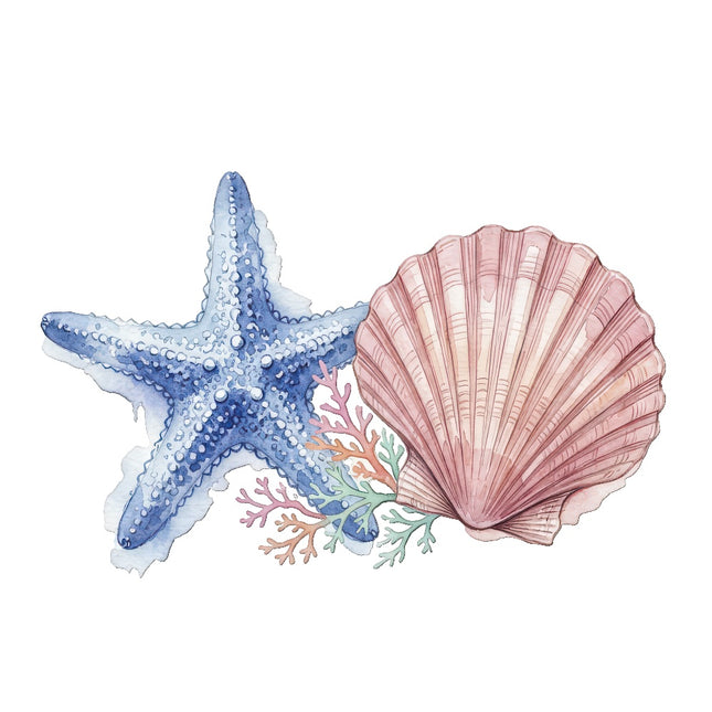 starfish fabric panel
