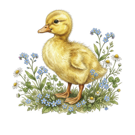 duckling fabric panel