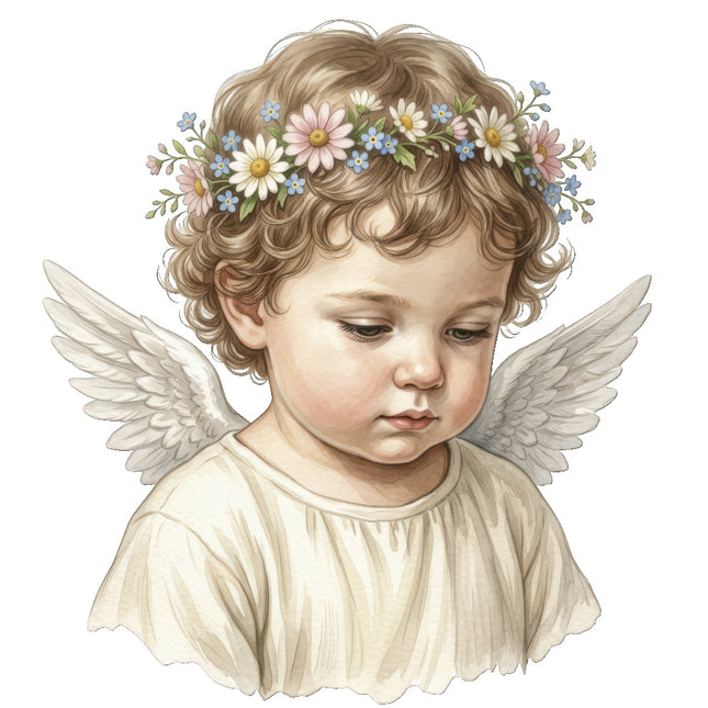 angel child fabric panel