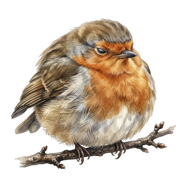 fluffy robin fabric panel