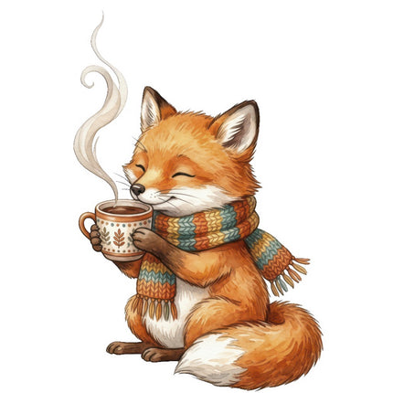 fall fox fabric panel