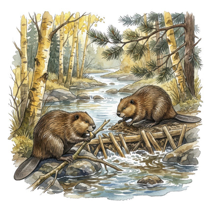 beaver quilt square