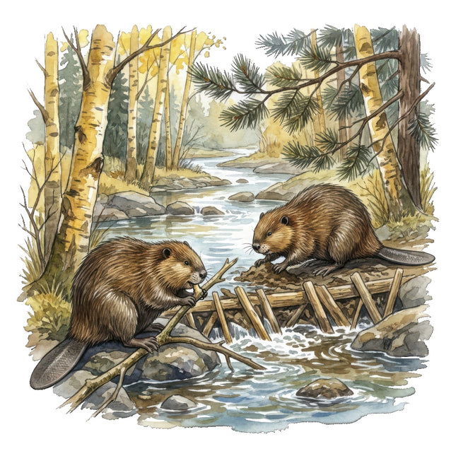 beaver quilt square