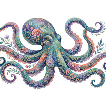 octopus fabric panel
